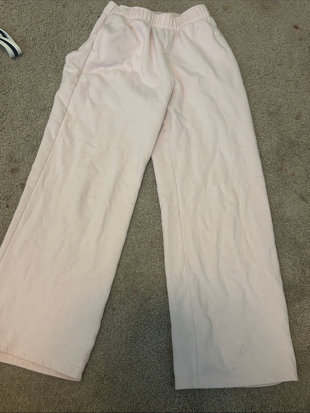 Hollister Light Pink Wide Leg Sweatpants